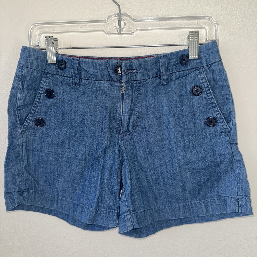 Tommy Hilfinger Women's Flex Classic Stretch Blue‎ Shorts Size 0